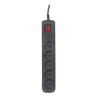 Listwa przeciwprzepięciowa Activejet 5gn/3m/cz (10A 2300W) 3m kolor czarny