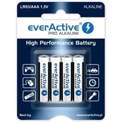 Zestaw baterii alkaliczne everActive LR034BLPA (x 4)