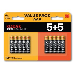 KODAK BATERIE ALKALICZNE XTRALIFE AAA LR3 5+5 (10PACK)