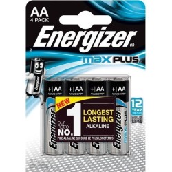 ENERGIZER BATERIA MAX PLUS AA LR6, 4 ECO