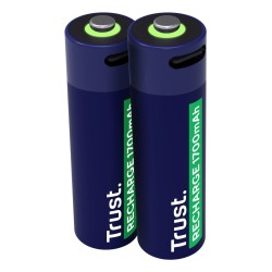 Baterie AA Trust USB-C RECHARGEABLE BATTERIES 2P