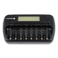 EVERACTIVE ŁADOWARKA PROCESOROWA AAA/AA, 8 W PEŁNI NIEZALEŻNYCH KANAŁÓW, ŁADOWANIE, ODŚWIEŻANIE, ADAPTER 12V W ZEST. NC-800