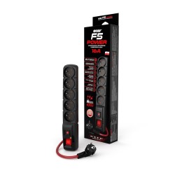 Listwa zasilająca Acar F5 POWER 16A (3m czarny)