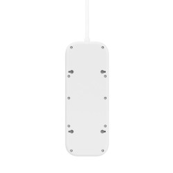 Listwa zasilająca Belkin Power Surge 6-PORT + 1xUSB-A +1xUSB-C 2.4A PD 650J 2m White Schuko
