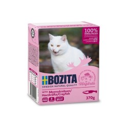 BOZITA Mięsne kawałki z krewetkami w sosie 370g