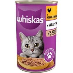 WHISKAS Adult puszka kurczak galaretka 400g