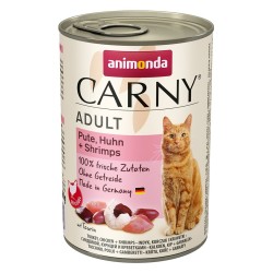 ANIMONDA Carny Adult indyk, kurczak, krewetki - mokra karma dla kota - 400g