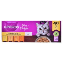 WHISKAS Pure Delight Drobiowe Frykasy w galaretce - mokra karma dla kota - 40 x 85g