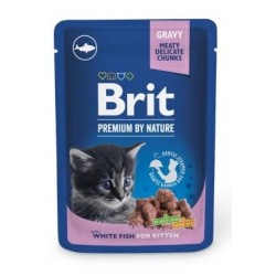 BRIT Premium by Nature Kitten White fish - mokra karma dla kota - 100 g