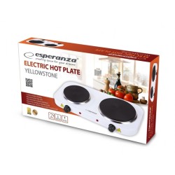 Kuchenka elektryczna Esperanza YELLOWSTONE EKH007W (Płyta elektryczna 2 pola grzejne 1000W, 1500W kolor biały)