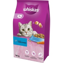 WHISKAS Adult Tuńczyk z warzywami - sucha karma dla kota - 14 kg