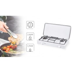 Kuchenka Gazowa Smile Smile KN-02/1K (dwupolowa 4300W biała)