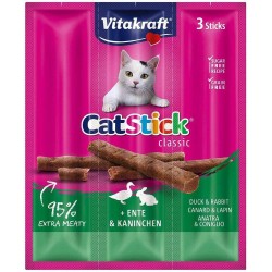 VITAKRAFT Cat Stick Mini - przysmak dla kota smak: kaczka i królik 3szt./18g