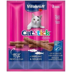 VITAKRAFT Cat Stick Mini - przysmak dla kota smak: dorsz/tuńczyk 3szt./18g