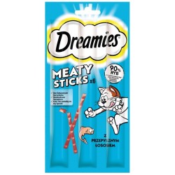 DREAMIES Meaty Sticks Łosoś - przysmak dla kota - 30 g