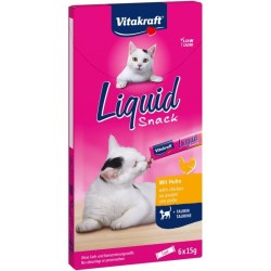 VITAKRAFT Cat Liquid Snack - przysmak dla kota w płynie: kurczak, tauryna 6 szt.