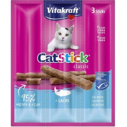 VITAKRAFT Cat Stick Mini - przysmak dla kota smak: łosoś/pstrąg 3szt./18g