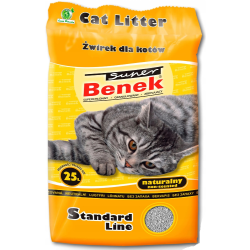 CERTECH Super Benek Standard Naturalny - żwirek dla kota zbrylający 25 l (20 kg)