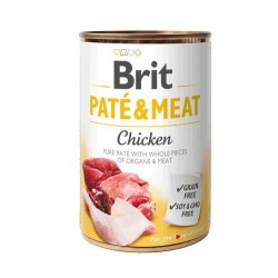 BRIT PATÉ & MEAT z kurczakiem - mokra karma dla psa - puszka - 400 g