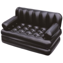 Bestway 75054 Sofa wielofunkcyjna, Materac dwuosobowy 1.88m x 1.52m x 62cm czarna