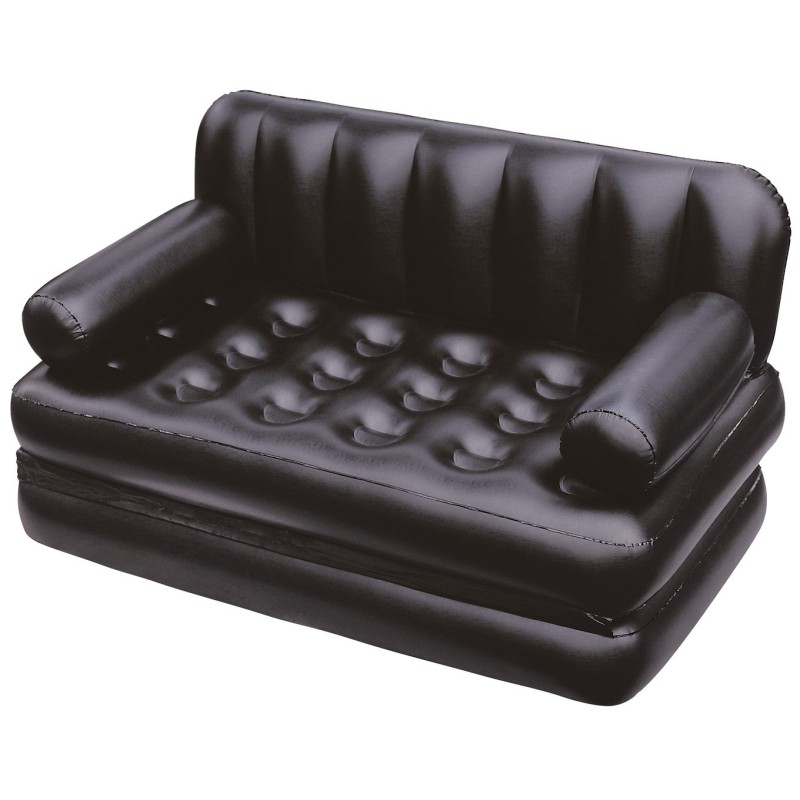 Bestway 75054 Sofa wielofunkcyjna, Materac dwuosobowy 1.88m x 1.52m x 62cm czarna Bestway 75054 Sofa wielofunkcyjna, Materac dwuosobowy 1.88m x 1.52m x 62cm czarna