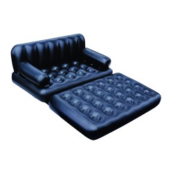 Bestway 75054 Sofa wielofunkcyjna, Materac dwuosobowy 1.88m x 1.52m x 62cm czarna
