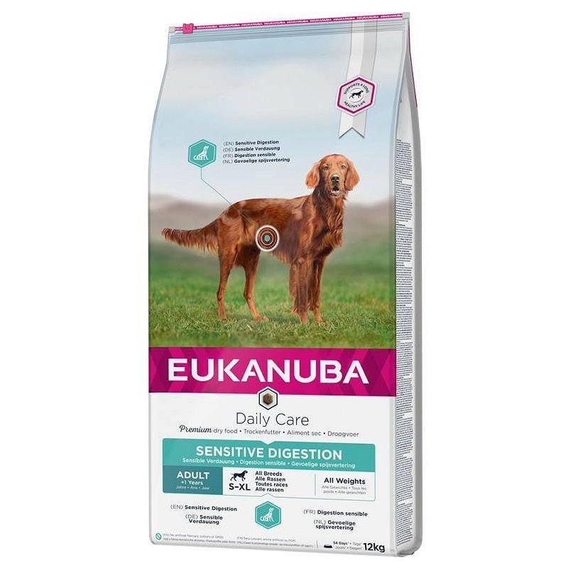 EUKANUBA Daily Care Adult Sensitive Digestion - sucha karma dla psa - 12 kg