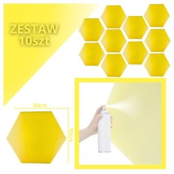 Panel akustyczny DNA AM3 YL zestaw 10 szt. żółty