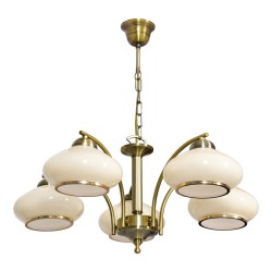 Żyrandol klasyczna lampa sufitowa wisząca Activejet RITA Patyna 5xE27 do salonu