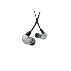 Shure SE215DYCL+UNI-EFS - Słuchawki douszne AONIC215 z pojedynczym przetwornikiem i kablem 3.5mm (przezroczyste)