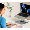 UNITEK PODSTAWKA POD LAPTOP + HUB USB-C, HDMI 1.4, 4K, PD 100W
