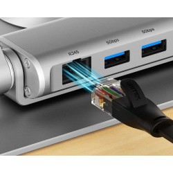 UNITEK PODSTAWKA POD LAPTOP + HUB USB-C, HDMI 1.4, 4K, PD 100W