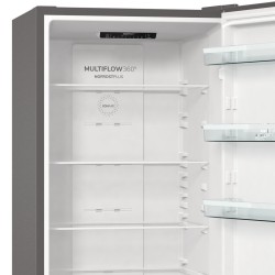 Gorenje NRK6202ES4 lodówko-zamrażarka Wolnostojący 331 l E Szary