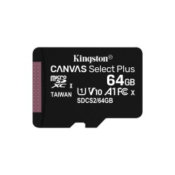 Karta pamięci z adapterem Kingston Canvas Select Plus SDCS2/64GB (64GB Class 10, Class U1, V10 + adapter)