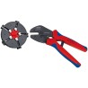 Knipex 97 33 02 zaciskarka kablowa Narzędzie do zaciskania Niebieski, Czerwony