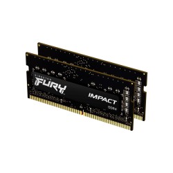 Kingston 16GB 3200MHz DDR4 CL20 SODIMM (Kit of 2) FURY Impact KF432S20IBK2/16