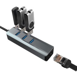 VAKOSS HUB USB 3.0 ETHERNET TC-4502X