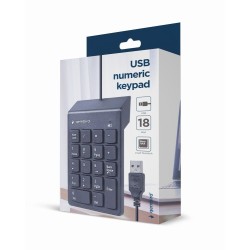 GEMBIRD KLAWIATURA NUMERYCZNA KPD-U-03 USB, US LAYOUT, 18 KLAWISZY, CZARNA