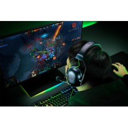 Razer Blackshark V2 X Zestaw słuchawkowy Przewodowa Opaska na głowę Gaming Czarny, Zielony