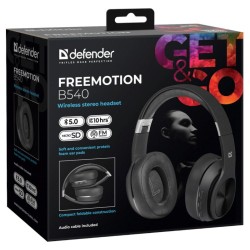 DEFENDER SŁUCHAWKI BLUETOOTH FREEMOTION B540 CZARNE 63540