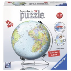 Puzzle 3D Kula: Dziecinny globus 540 elementów