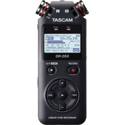 Tascam DR-05X - Przenośny rejestrator cyfrowy z interfejsem USB, zapis na karcie pamięci microSD