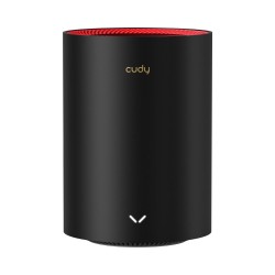 Cudy M3000 Dual-band (2.4 GHz/5 GHz) Wi-Fi 6 (802.11ax) Czarny, Czerwony 1 Wewnętrzne