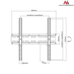 Uchwyt ścienny do telewizora Maclean MC-748 (ścienne - 55" max. 35kg)