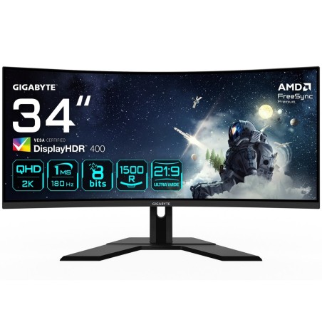 MONITOR GIGABYTE LED 34" G34WQCP rev 2.0 180Hz
