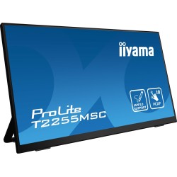 iiyama ProLite T2255MSC-B1 monitor komputerowy 54,6 cm (21.5") 1920 x 1080 px Full HD LCD Ekran dotykowy Czarny