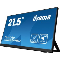 iiyama ProLite T2255MSC-B1 monitor komputerowy 54,6 cm (21.5") 1920 x 1080 px Full HD LCD Ekran dotykowy Czarny
