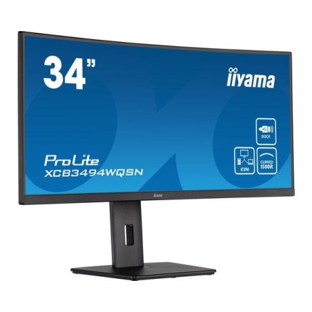 Monitor iiyama ProLite XCB3494WQSN-B5 LED display 86,4 cm (34") 3440 x 1440 px UltraWide Quad HD Czarny
