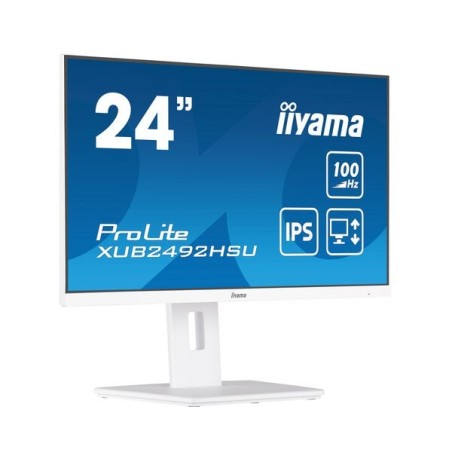 iiyama XUB2492HSU-W6 monitor komputerowy 60,5 cm (23.8") 1920 x 1080 px Full HD LED Biały