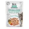 BRIT Care Cat Sterilized Tender Turkey Pouch - mokra karma dla kota - 85 g